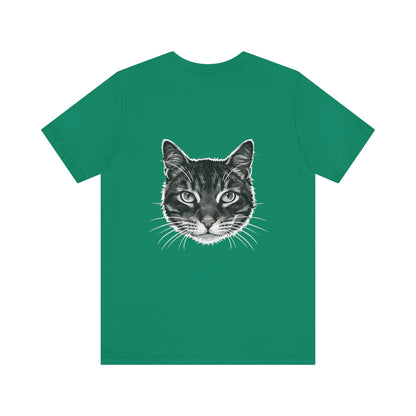 Cat Lover Unisex Tee Cat Head style 1, Perfect Gift for Pet Owners, Vintage Cat Design, Graphic T-shirt, Animal Lover, Casual Wear, Birthday Gift