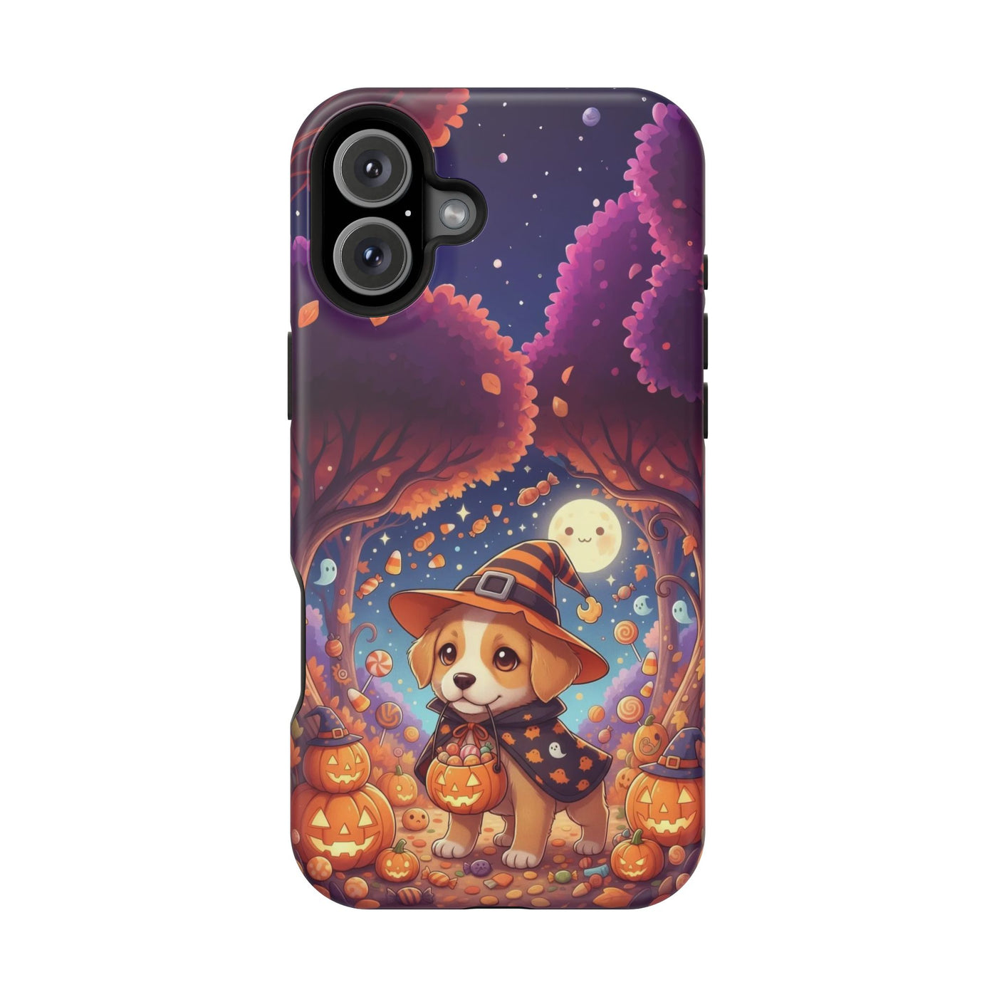 Halloween cute puppy anime style 1 Magnetic Impact-Resistant Phone Case, Cute Dog Design, Pet Owner Gift, Animal Lover Accessory, Birthday Gift for Dog Lovers