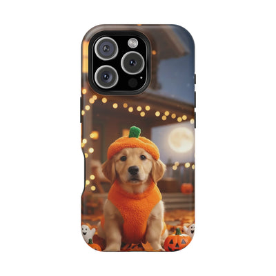 Halloween cute puppy photo style 3 Magnetic Impact-Resistant Phone Case, Cute Dog Design, Pet Owner Gift, Animal Lover Accessory, Birthday Gift for Dog Lovers