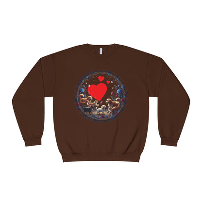 Cats & Dogs Full of Love Unisex NuBlend Crewneck Sweatshirt