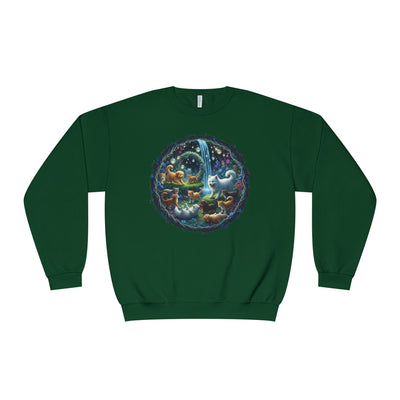 Cats & Dogs Happy Garden Unisex NuBlend® Crewneck Sweatshirt