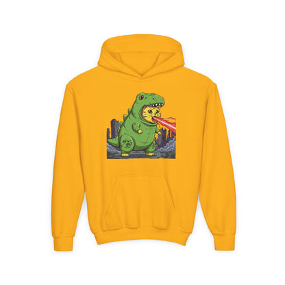 Cat cosplay Godzilla Unisex Kids Hoodie style 4