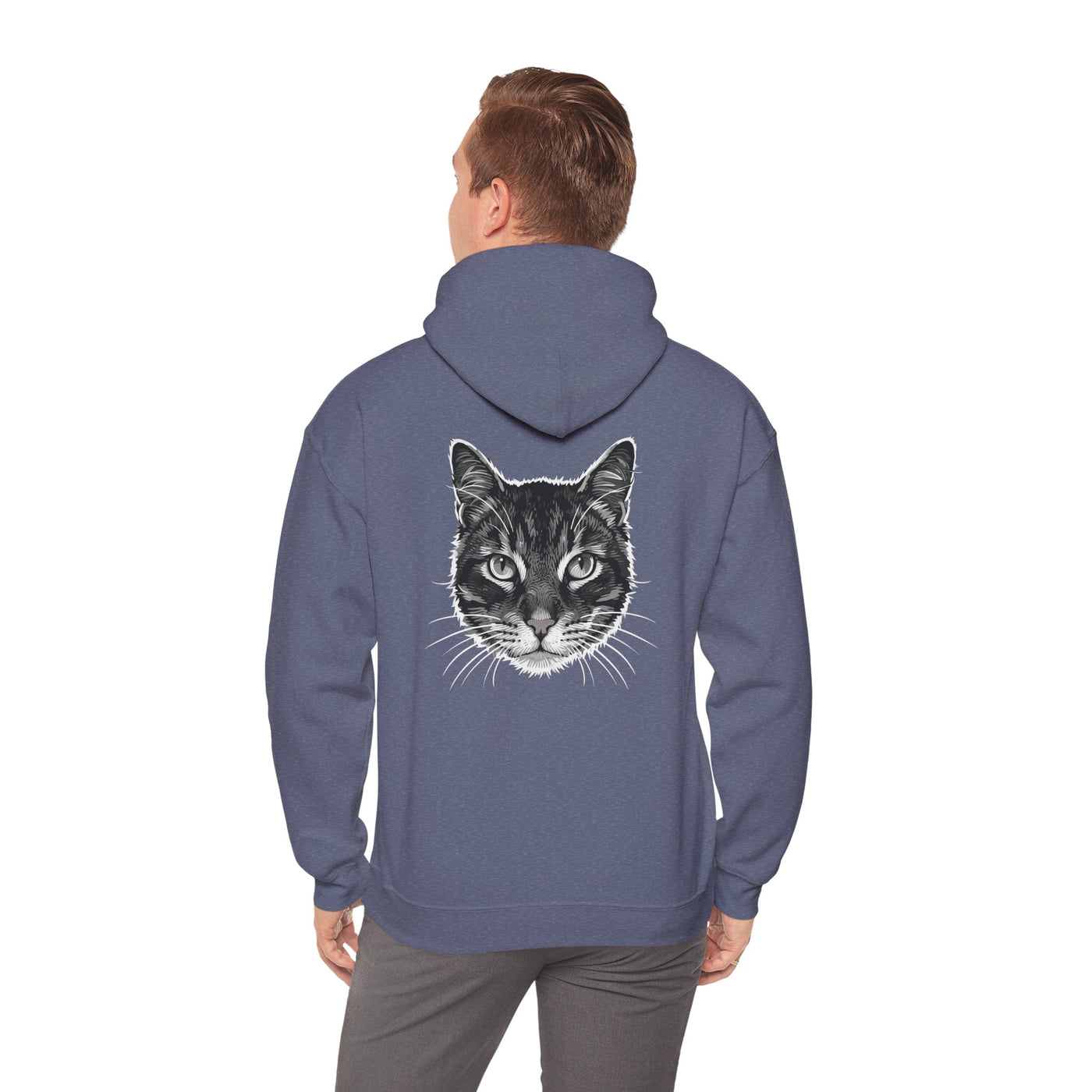 Cozy Cat Lover Hoodie style 1- Unisex Heavy Blend™ Sweatshirt, Purrfect Gift for Pet Owners, Casual Wear, Cat Themed Apparel, Cozy Clothing