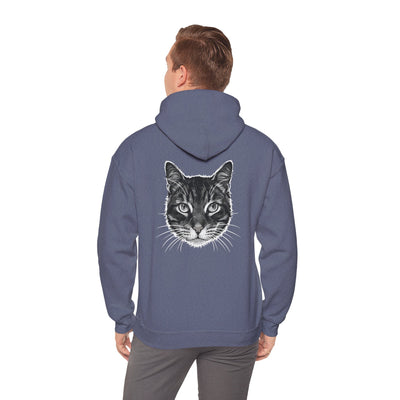Cozy Cat Lover Hoodie style 1- Unisex Heavy Blend™ Sweatshirt, Purrfect Gift for Pet Owners, Casual Wear, Cat Themed Apparel, Cozy Clothing