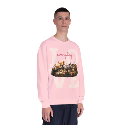 Love Everyday Cats & Dogs Unisex NuBlend Crewneck Sweatshirt