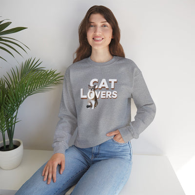 cat lovers cute kitten sweatshirt with adorable graphic on a cozy crewneck in a stylish setting