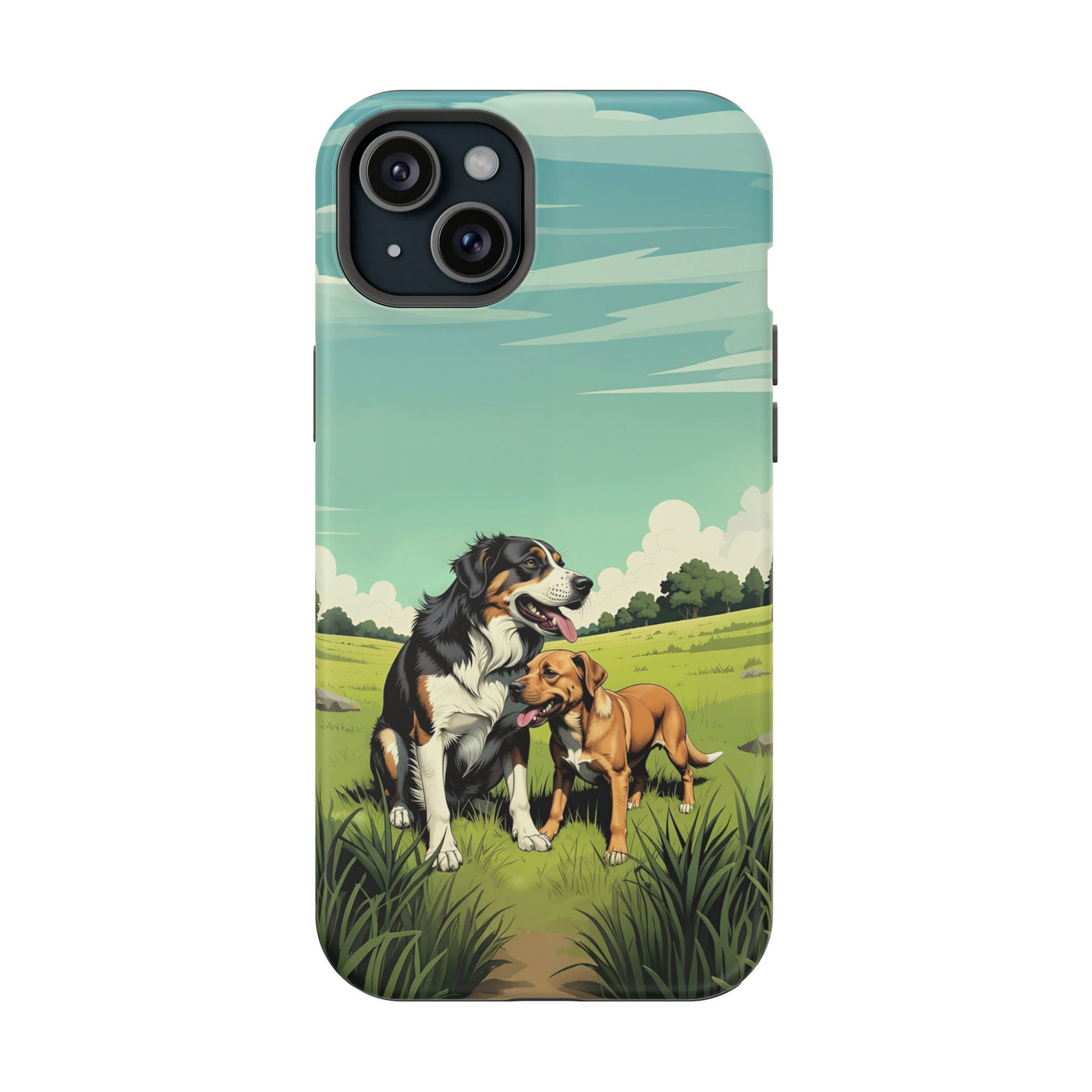 Dog Lovers' Magnetic Impact-Resistant Phone Case comic style 3, Cute Dog Design, Pet Owner Gift, Animal Lover Accessory, Birthday Gift for Dog Lovers