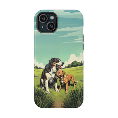 Dog Lovers' Magnetic Impact-Resistant Phone Case comic style 3, Cute Dog Design, Pet Owner Gift, Animal Lover Accessory, Birthday Gift for Dog Lovers