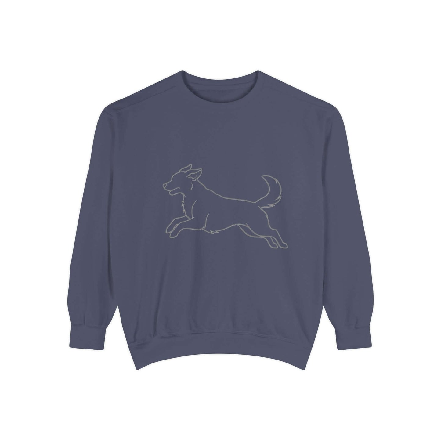 Running Dog Shadow Cozy Graphic Unisex Crewneck Sweatshirt style 1