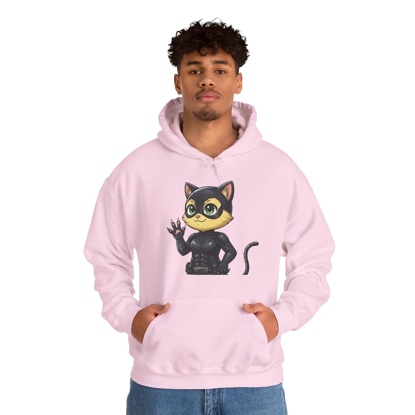 Cat cosplay Cat Woman Funny Design Unisex Hoodie style 2
