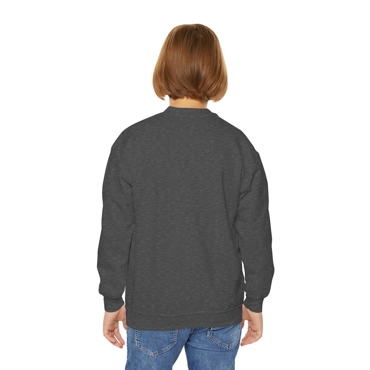 Cool Cat - Cozy Unisex Youth Crewneck Sweatshirt style 2