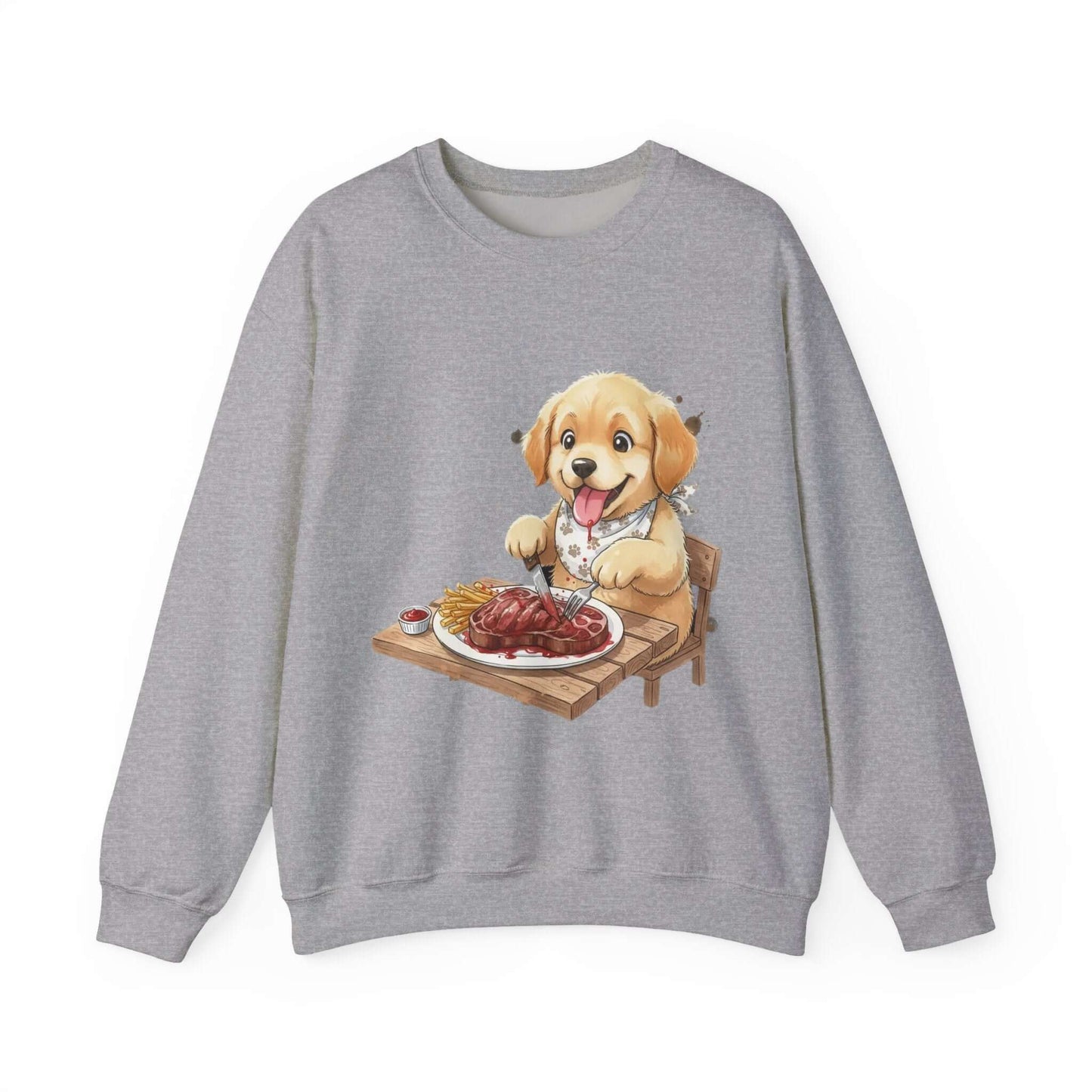 Watercolor Dog painting Unisex Crewneck Sweatshirt style 1