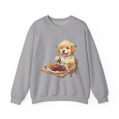 Watercolor painting style 4 Men & Women Cute Cat Pile Crewneck Sweatshirt