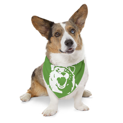 Green Dog Bandana Collar – Dog Accessory, Great for Playtime, Pet Parties, Dog Walks, Halloween Costumes, and Summer Fun