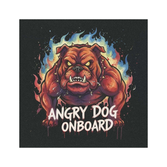 Angry Dog Onboard Warning Pet Sticker Car Magnet style 2