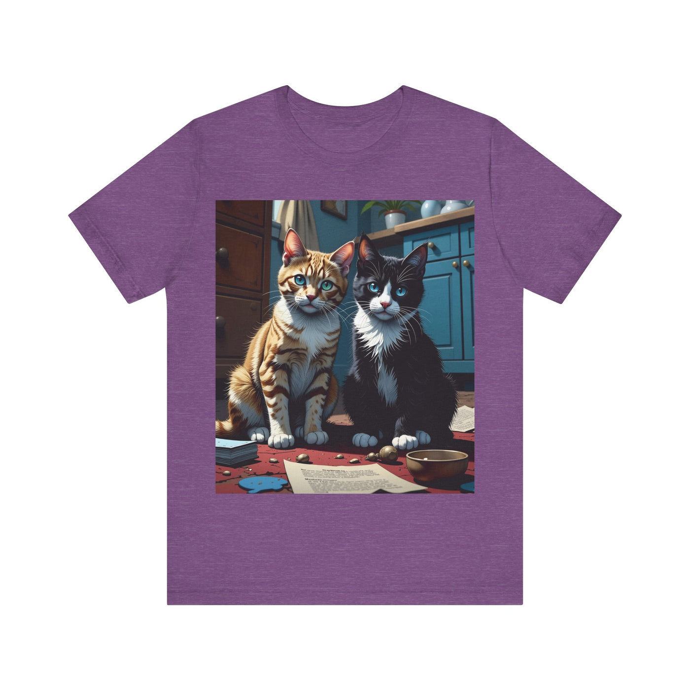 Adorable Cat Lovers Tee style 1- Cute Cat Graphic Tee, Pet Lover Gift, Animal T-Shirt, Birthdays, Cat Enthusiasts, Everyday Wear