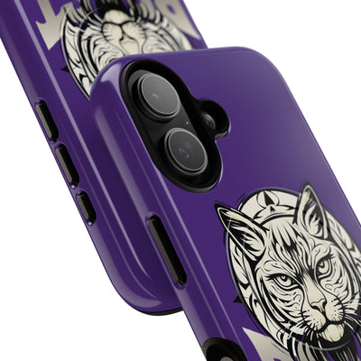 Beast Cat Purple Tough Magnetic iPhone 17 / 17 Air / Pro / Pro Max Protective Case support MagSafe