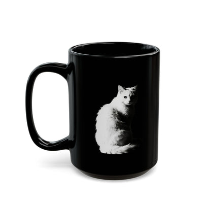 Elegant Black Cat Coffee Mug | Perfect Gift for Coffee Lovers, Tea Drinkers, Minimalist Style, Office Decor, Birthday Present, Personalized