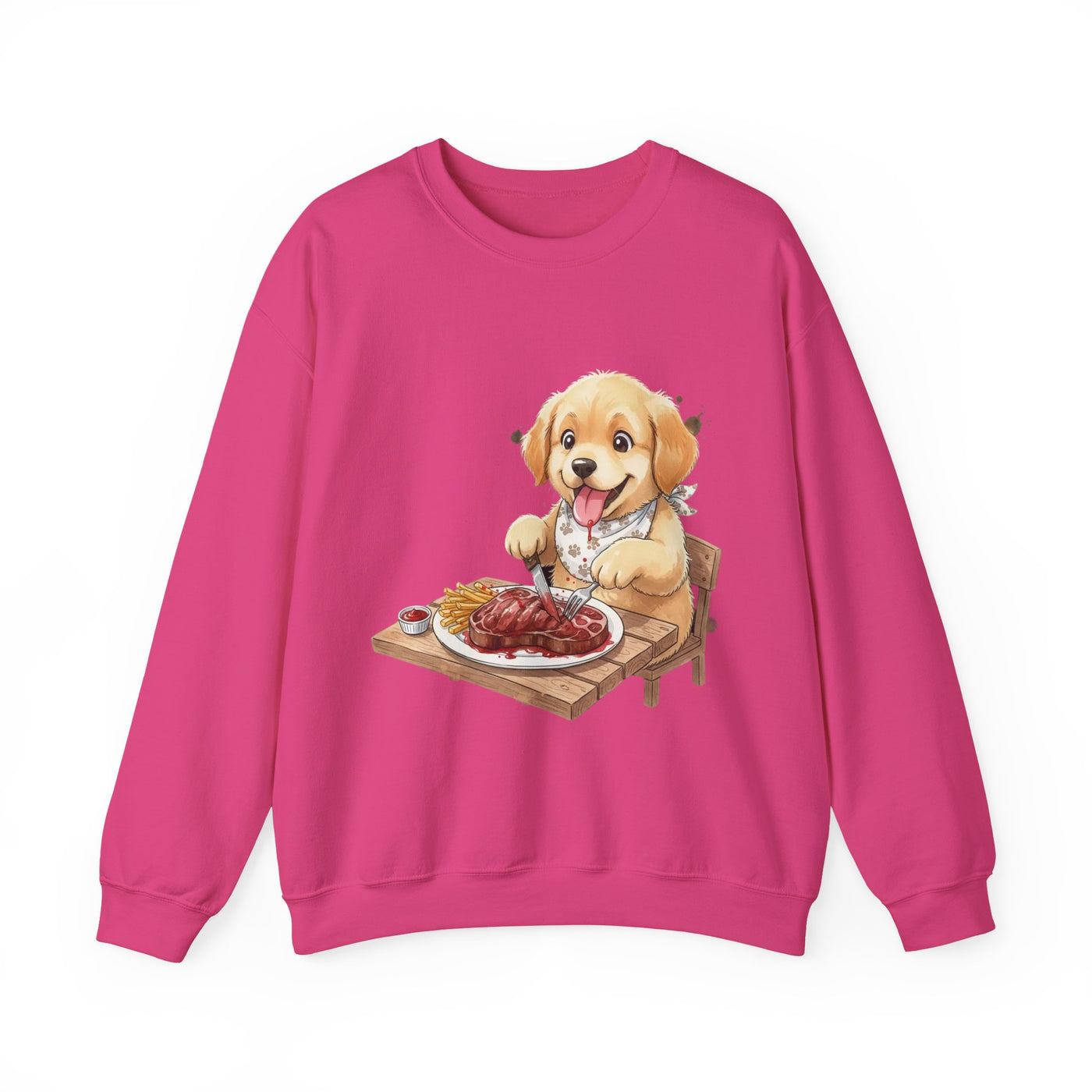 Watercolor painting style 4 Men & Women Cute Cat Pile Crewneck Sweatshirt
