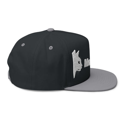 Stylish Embroidered Cat Mom Flat Bill Cap style 4