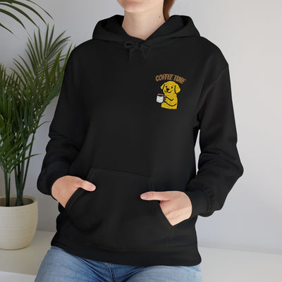 Coffee Time Dog Embroidered style 3 Unisex Pullover Hoodie
