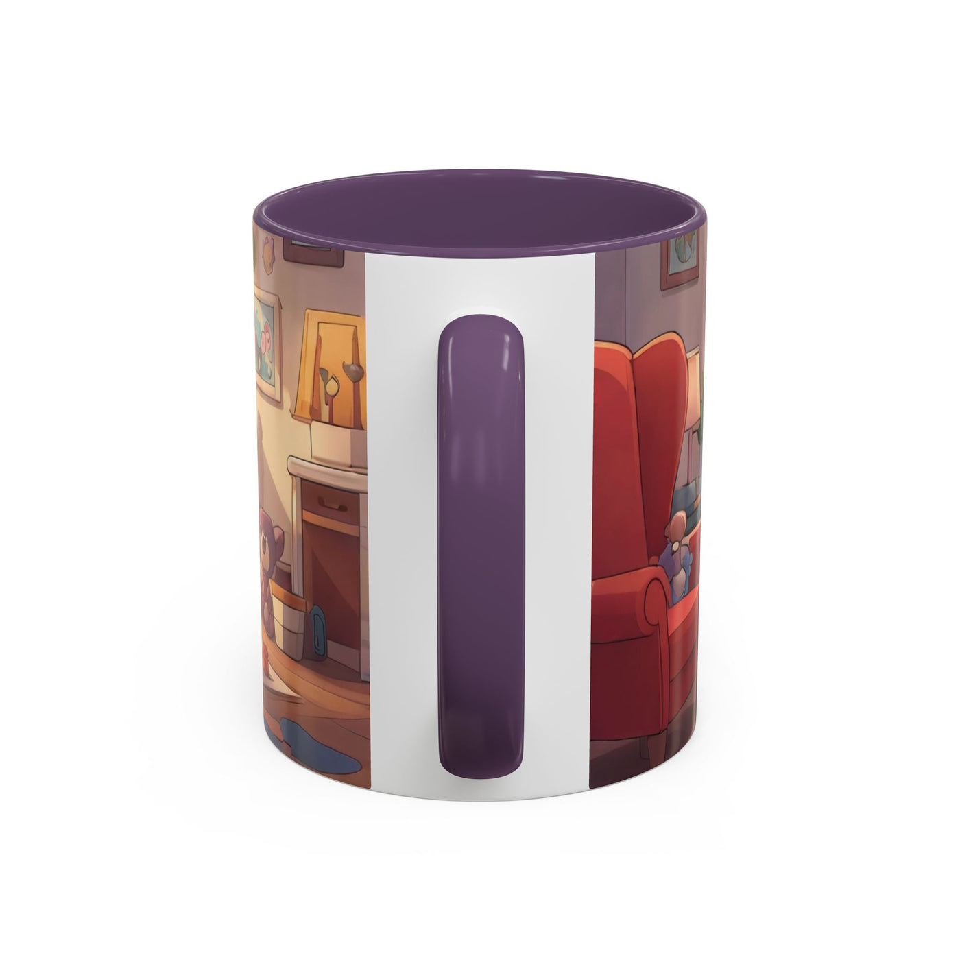 Super Pup Coffee Mug - Cute Puppy in Superhero Costume Accent Mug 11oz