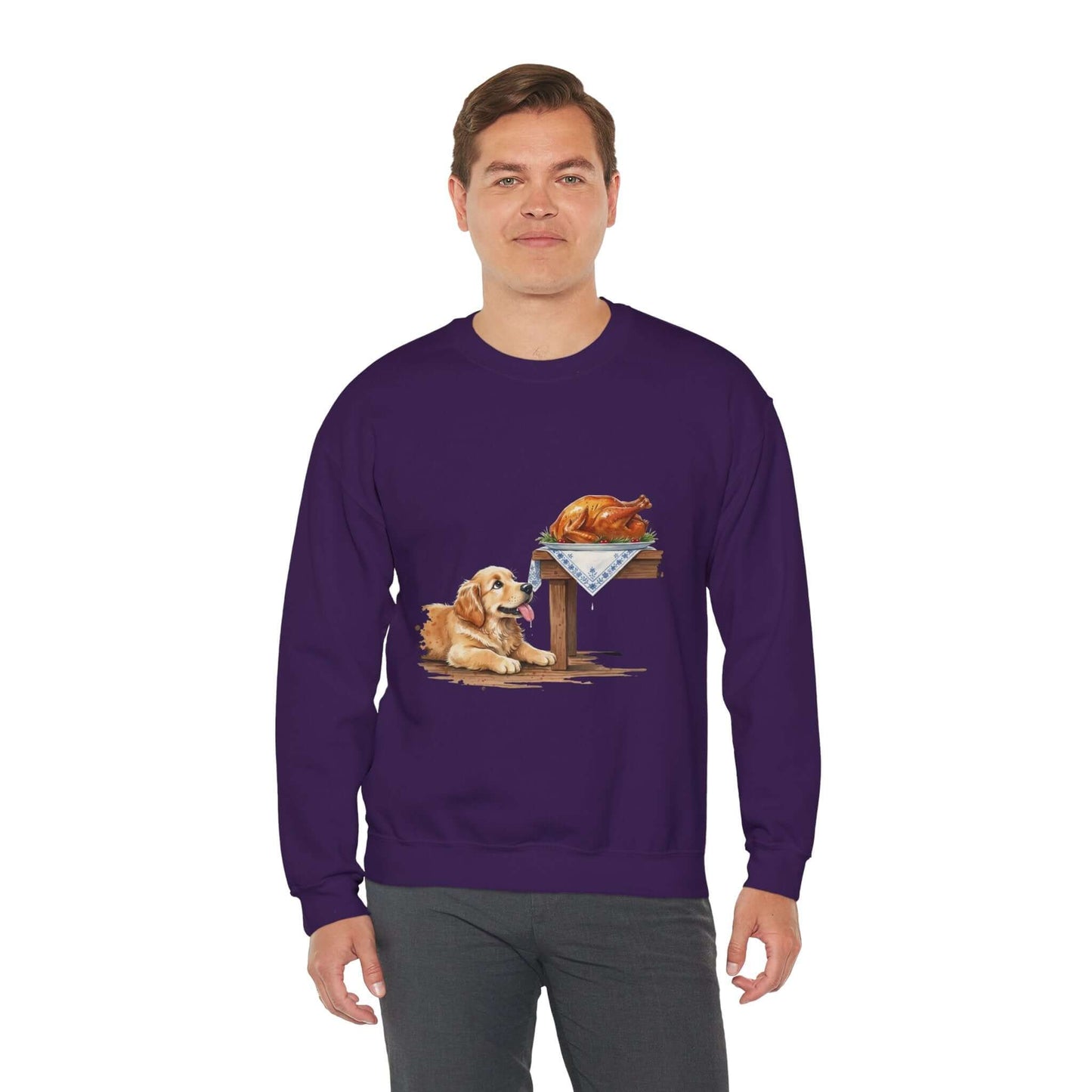 Watercolor Dog painting Unisex Crewneck Sweatshirt style 2