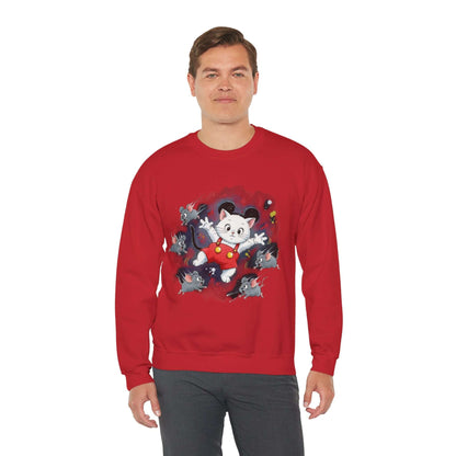 Watercolor Cat painting Unisex Crewneck Sweatshirt style 2