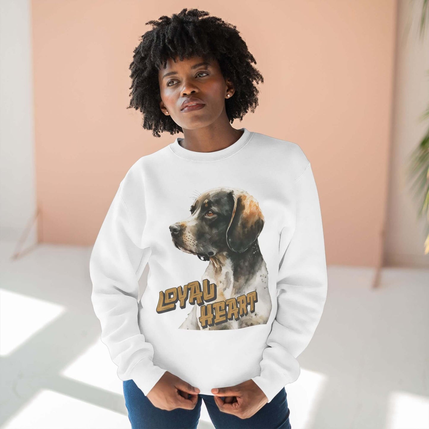 Loyal Heart Dog Lover Unisex Crewneck Sweatshirt style 4