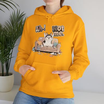 Ah! Not Me. Cute Husky Unisex Pullover Hoodie for Dog Lover