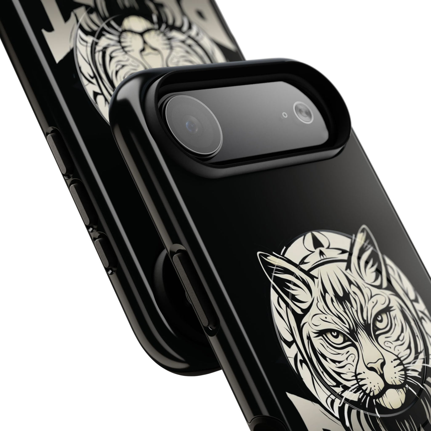 Beast Cat Black Tough Magnetic iPhone 17 / 17 Air / Pro / Pro Max Protective Case support MagSafe