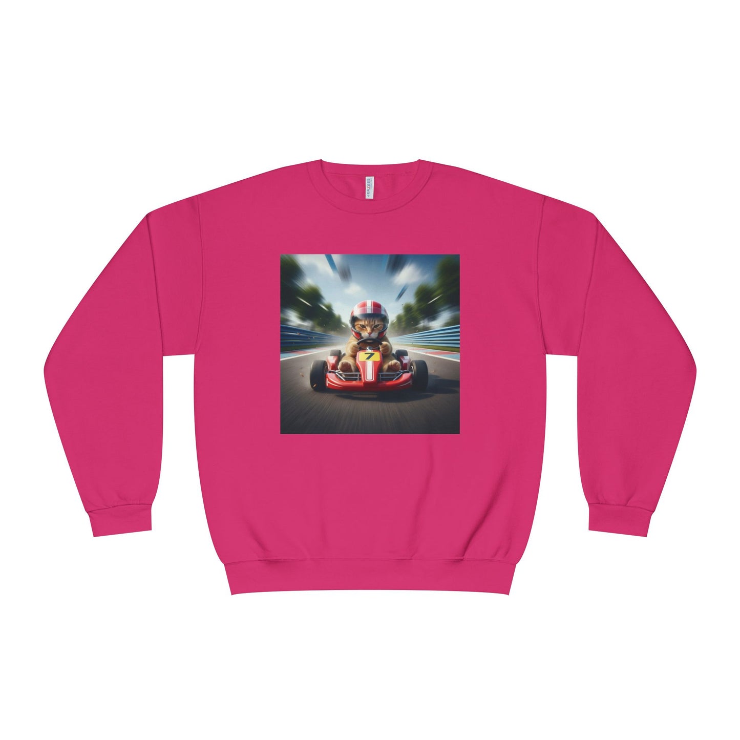 Go Kart Cat Unisex NuBlend Crewneck Sweatshirt style 3
