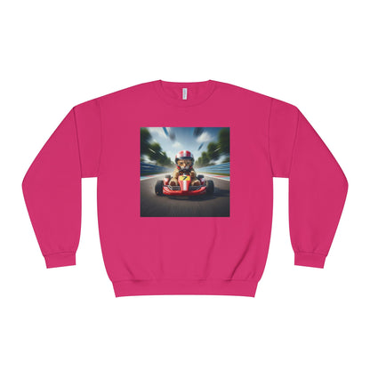 Go Kart Cat Unisex NuBlend Crewneck Sweatshirt style 3