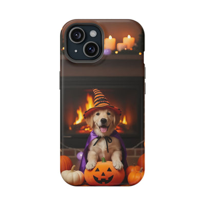 Halloween cute puppy photo style 1 Magnetic Impact-Resistant Phone Case, Cute Dog Design, Pet Owner Gift, Animal Lover Accessory, Birthday Gift for Dog Lovers
