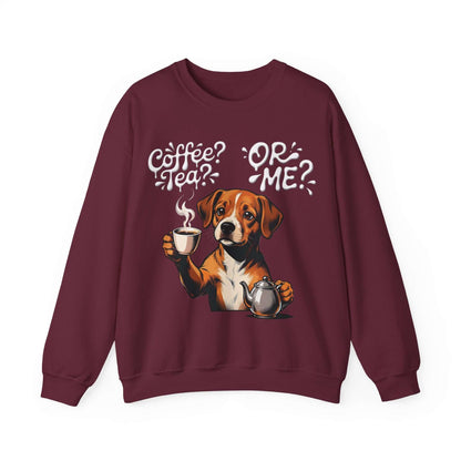 Coffee Tea Or Me - Dog Graphic Unisex Crewneck Sweatshirt