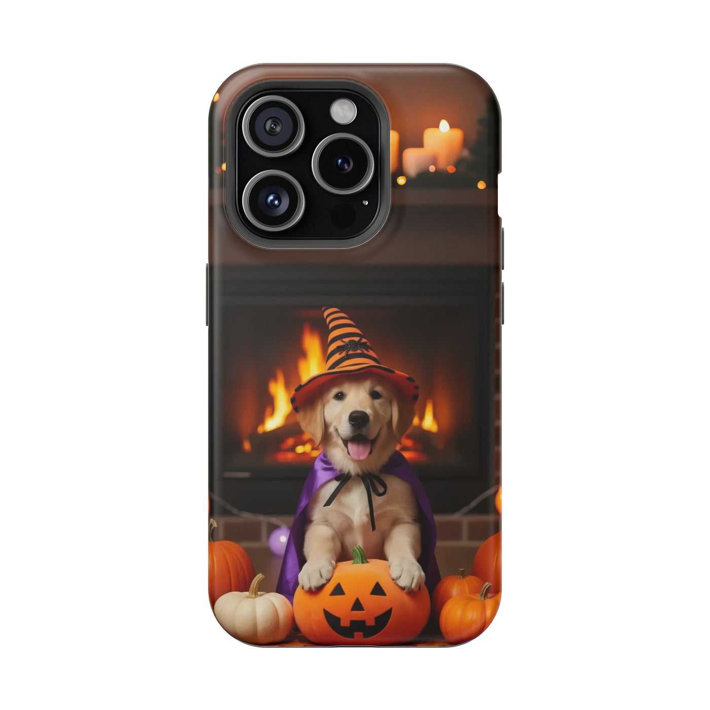Halloween cute puppy photo style 1 Magnetic Impact-Resistant Phone Case, Cute Dog Design, Pet Owner Gift, Animal Lover Accessory, Birthday Gift for Dog Lovers
