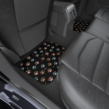 Dog Paw pattern Car Mats Set of 4 for Dog Lovers