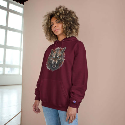 Angry Dog Men and Women Champion Hoodie style 2