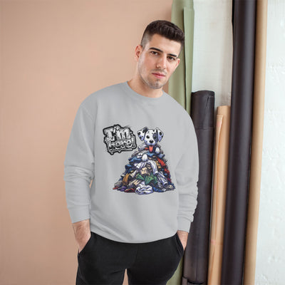 Cute Dog I'm Here! Graphic Champion Unisex Crewneck Sweatshirt