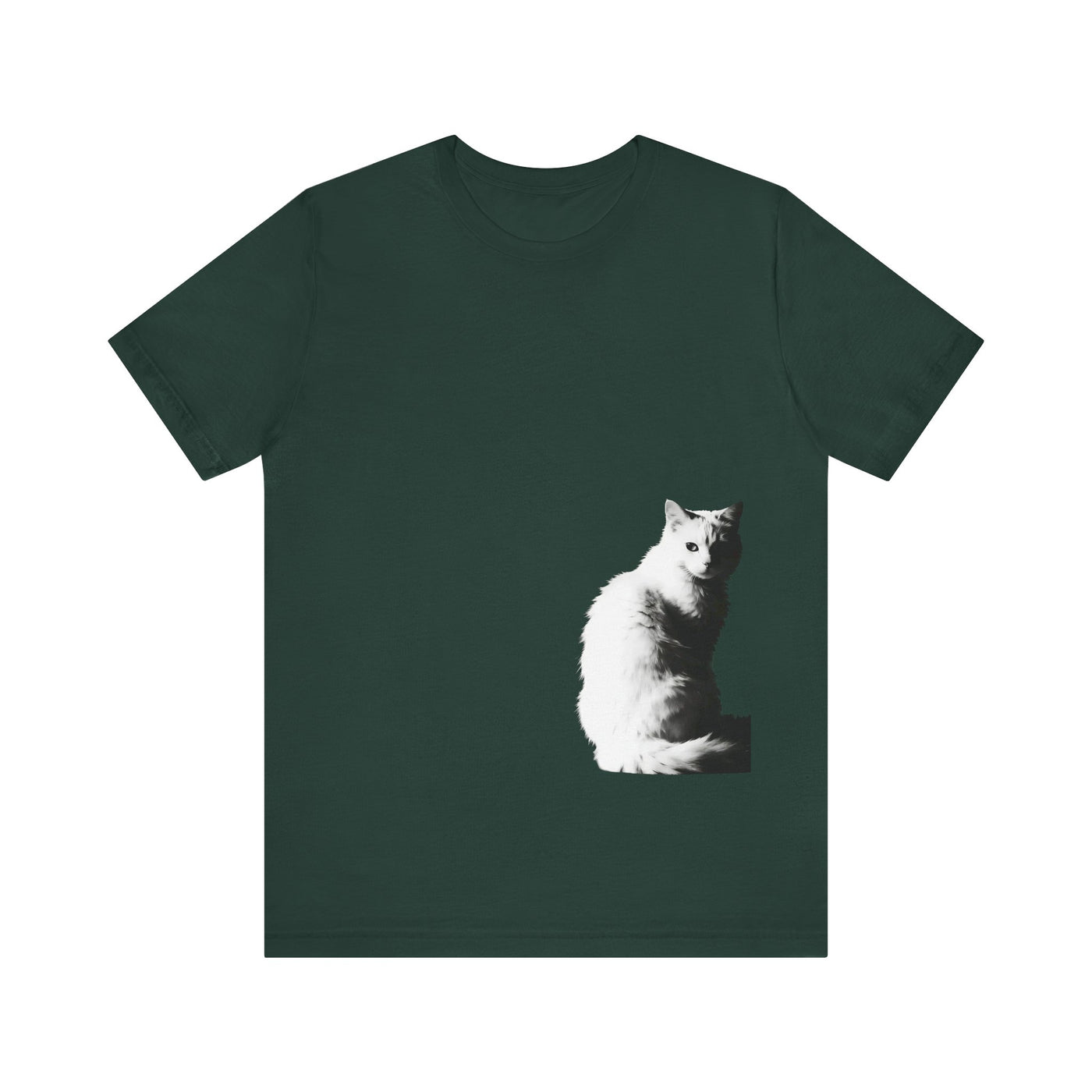 Cat Lover outlined style 1 Unisex Tee, Cat T-Shirt, Gifts for Cat Owners, Cute Cat Apparel, Pet Lover's Shirt, Everyday Casual Wear