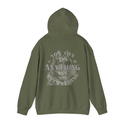 Dog Lover plus Slogan on Back Unisex Pullover Hoodie with unique graphic and quote on back.