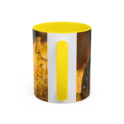 Golden Autumn Cat Coffee Mug - Cute Cat Mug, Nature Lover Gift, Cozy Kitchen Decor, Fall Drinkware, Cat Lover Gift