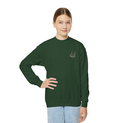 Black Cat - Cozy Unisex Youth Crewneck Sweatshirt style 1