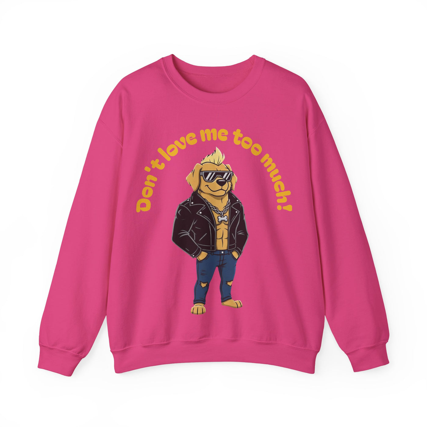 Cool Dog style 2 Unisex Crewneck Sweatshirt | Cozy Gift for Dog Lovers, Casual Wear, Unique Graphic Sweatshirt, Birthday Gift, Everyday Style