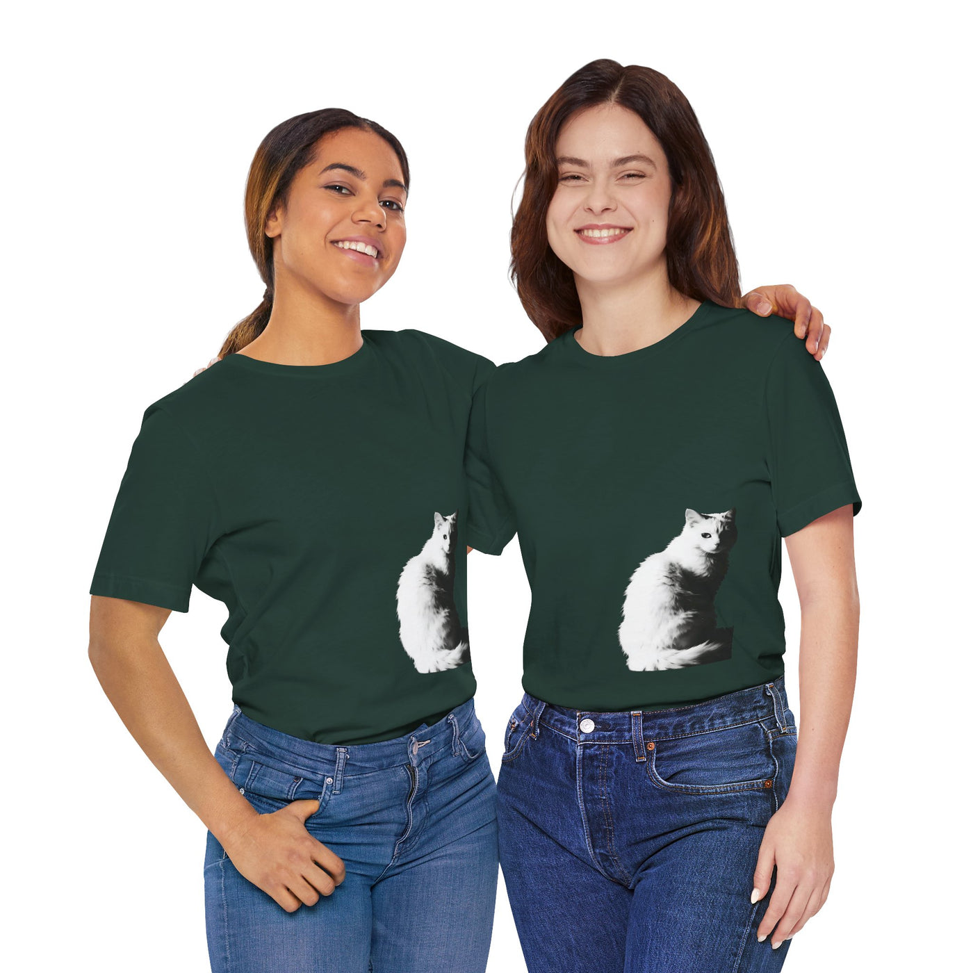 Cat Lover outlined style 1 Unisex Tee, Cat T-Shirt, Gifts for Cat Owners, Cute Cat Apparel, Pet Lover's Shirt, Everyday Casual Wear