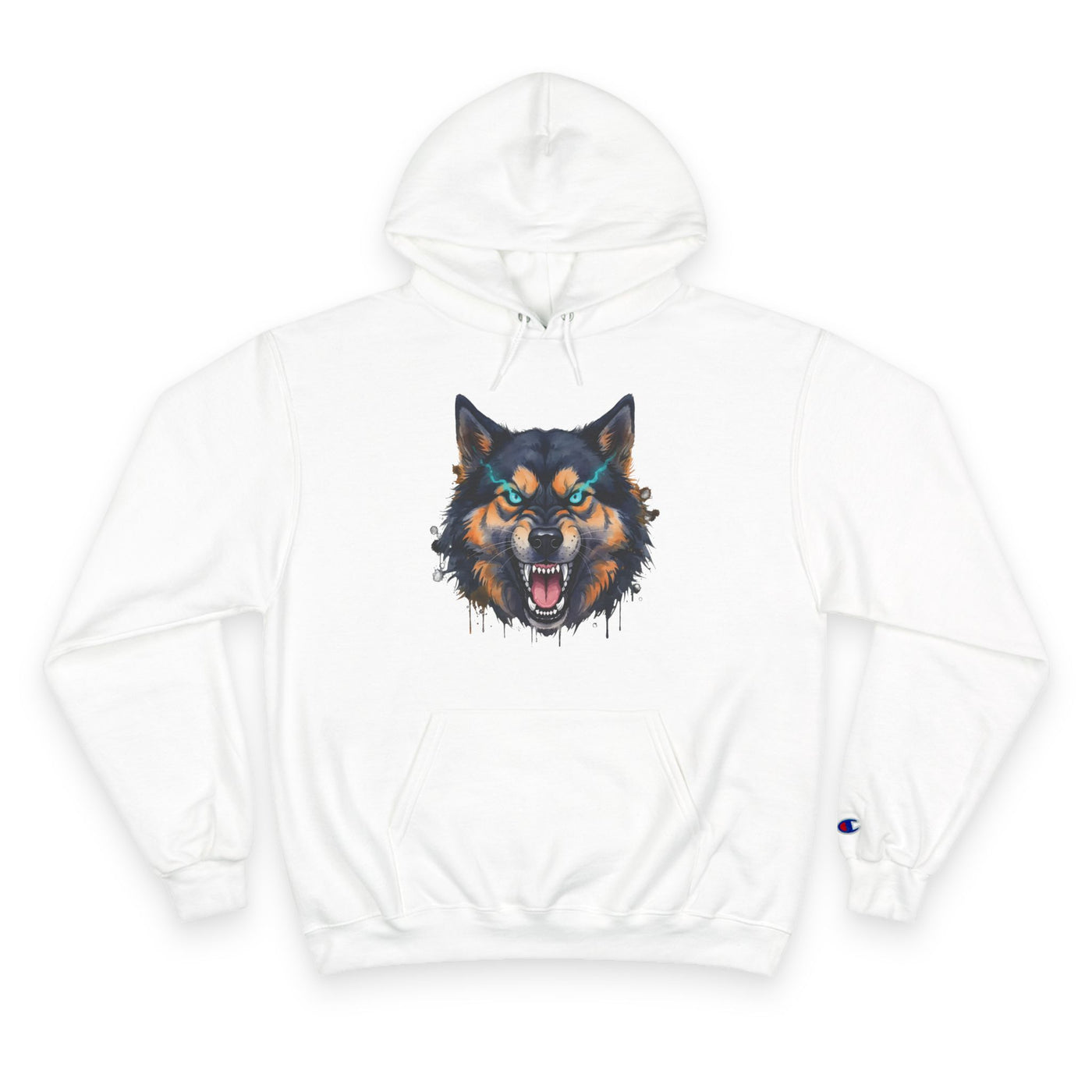 Angry Dog style 1 Men and Women Champion Hoodie