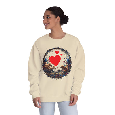 Cats & Dogs Full of Love Unisex NuBlend® Crewneck Sweatshirt