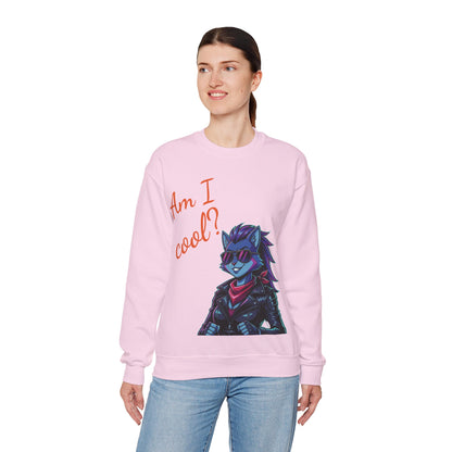 Cool Cat Unisex Heavy Blend Crewneck Sweatshirt style 2