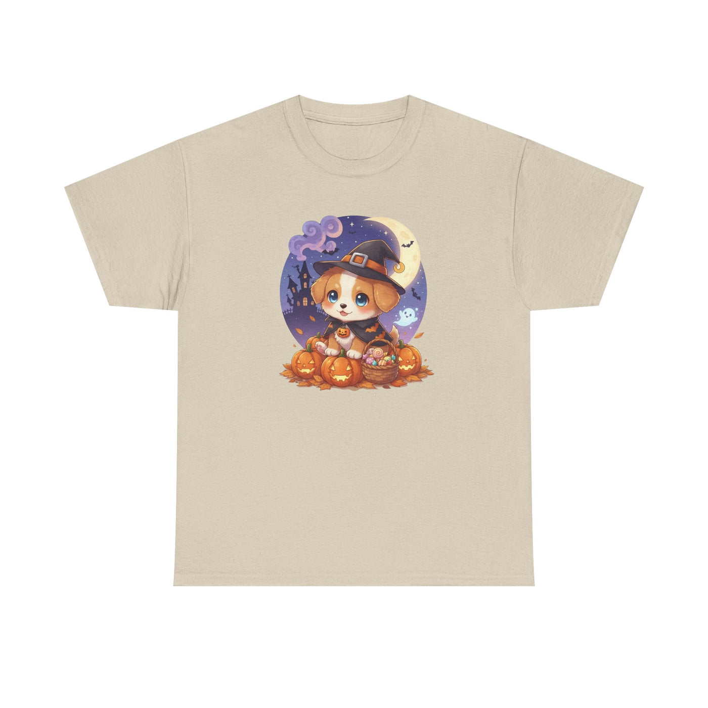 Halloween cute puppy anime style 1 Unisex Tee - Cute Dog T-Shirt for Pet Lovers, Dog Owners, Sports Enthusiasts, Gifts for Animal Lovers, Casual Everyday Wear