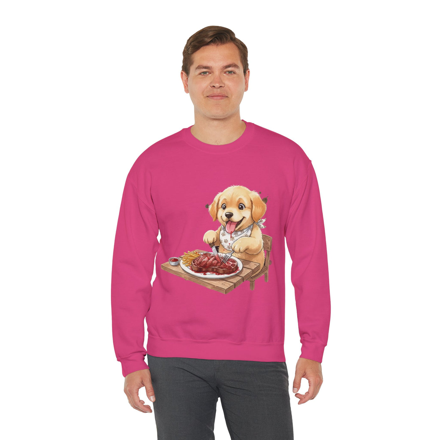 Watercolor painting style 4 Men & Women Cute Cat Pile Crewneck Sweatshirt